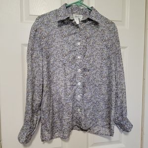 Coldwater Creek Silk Button Down blouse